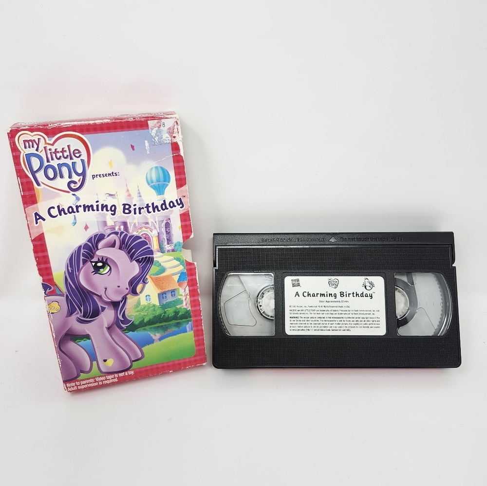 My Little Pony VHS Tape A Charming Birthday